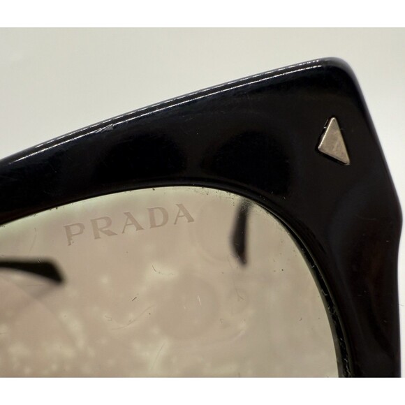 PRADA Sunglasses Black Retro Frames 54-22 140 SPR-170 Polarized & Case MRSP$530 - Picture 7 of 12